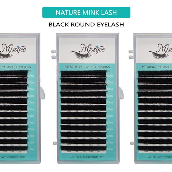 

0.15 ĉ 8-15mm длины mix tray соболя ложных естественные матовые черные удлинители ресницы оптовой ресничка макияж cilios