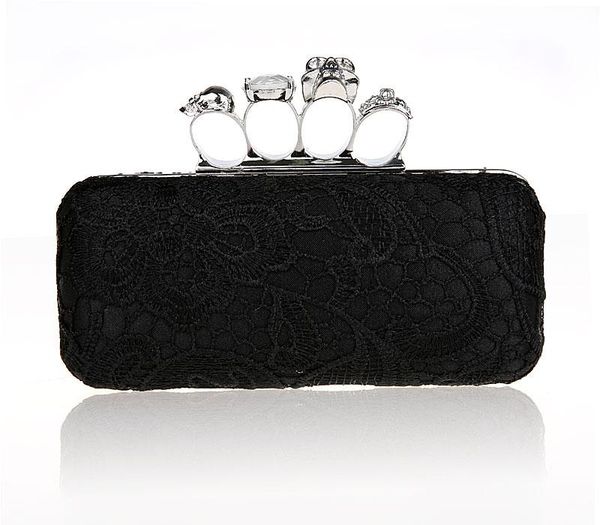 New-Bag for Party Day Clutch Knuckle Boxed Crystal Clutch Cvening Bag per matrimoni HQB1716