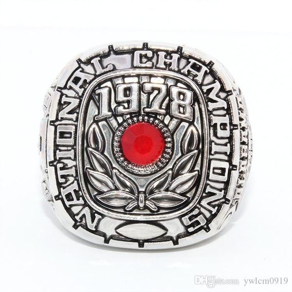

1978 alabama crimson tide college football sugar bowl national championship ring ing, Golden;silver