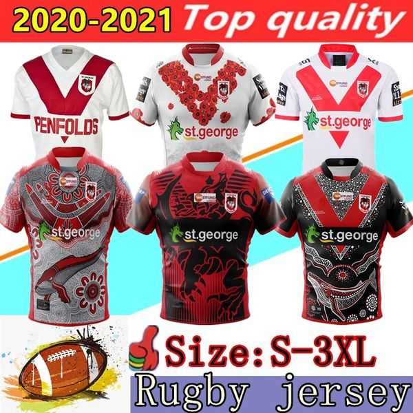 

2020 st george illawarra xblades dragons shirt rugby jersey 19 20 21 national rugby league st george jersey shirts size s-3xl, Black;gray