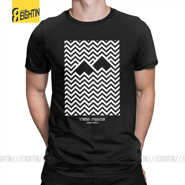 

twin peaks division t-shirts mens hipster tee shirt pure cotton original short-sleeve t shirts round collar large size popular