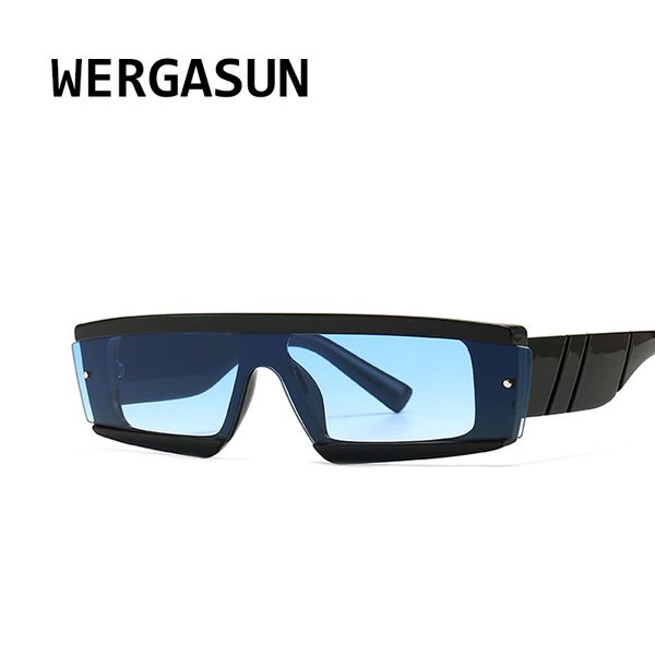 

wergasun square sun glasses travel small rectangle sunglasses men women vintage retro oculos lunette de soleil, White;black