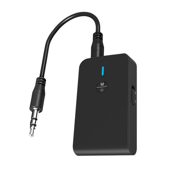 

bluetooth 5.0 receiver transmitter 2-in-1 3.5mm bluetooth audio adapter for tv pc headphone speaker car home sound system