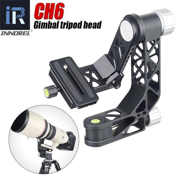 

tripod heads innorel ch6 professional heavy duty aluminum alloy 360 degree panoramic gimbal head with arca-swiss standard quick release plat