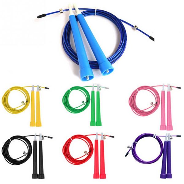 

high-speed jump rope skipping fitness ropes gym home sports wearable 7colors 3m cable wire length adjustable