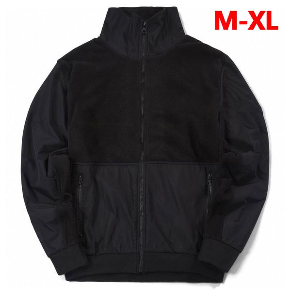 

new arrival brand outerwear #8828 new autumn winter coat new simple stuffed letters stitching casual daily all-match zipper jacket -xl, White;black