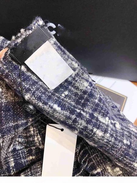 

2019 winter new thick cashmere blended texture scarf 8250103, Blue;gray