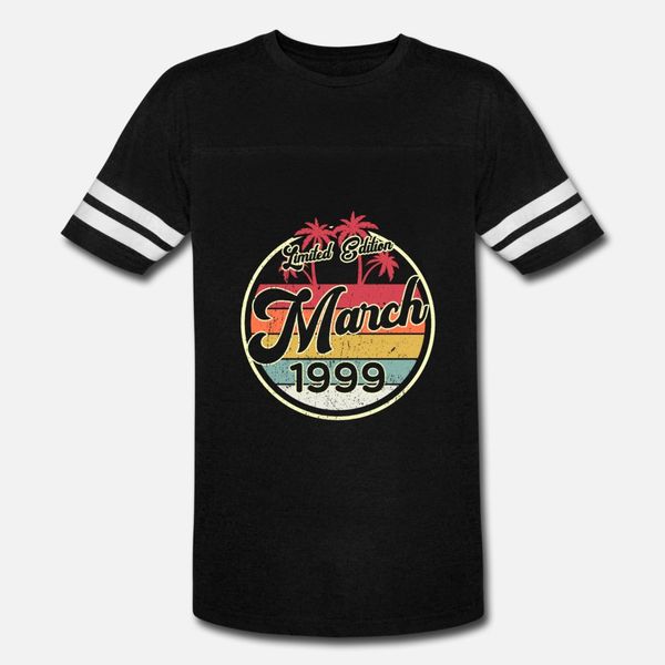 

vintage 80s march 1999 21st birthday gift idea t shirt men designs cotton s-xxxl cool fit comical spring autumn vintage shirt