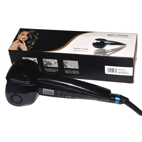 

automatic hair curler magic curling iron lcd screen ceramic heating anti-perm wave curl styler hair care styling tools