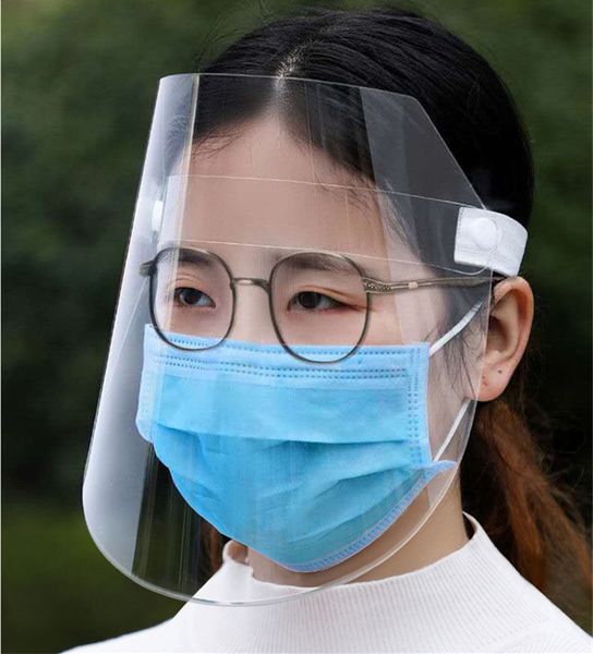 

fashion protective face shield adults kids mask mouth protective masks anti-droplets anti-fog dust-proof transparent plastic covers 2020