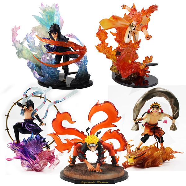 

15-26cm naruto shippuden zero fire battle version action figure uchiha sasuke itachi madara jiraiya tobirama kakashi model toys y200811