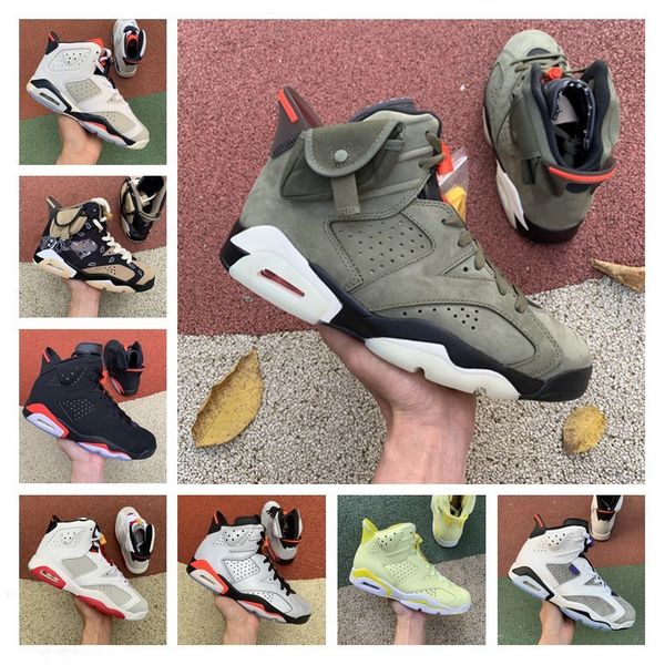 

2020 unc dmp travis scotts 6 6s mens basketball shoes designer black cat inarfred hare sports sneakers mens trainers size 7-13