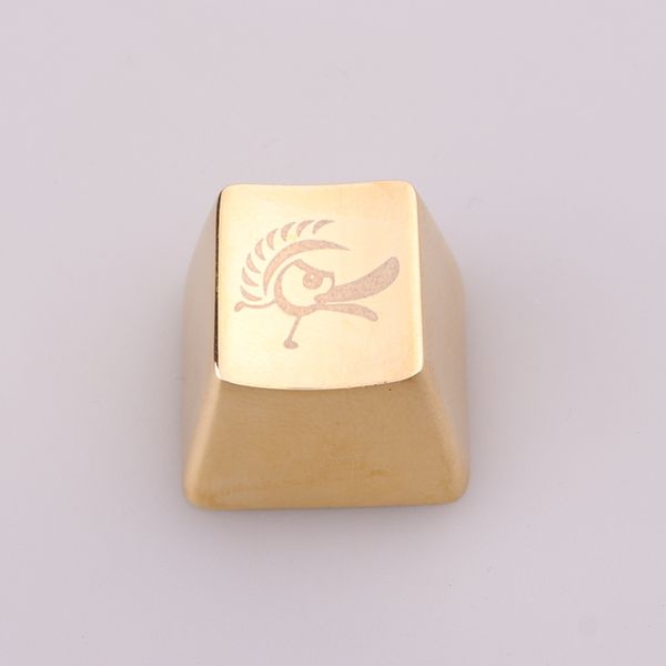 

esc keycap metal golden custom pattern height oem profile cherry mx key cap for mx switches mechanical gaming keyboards