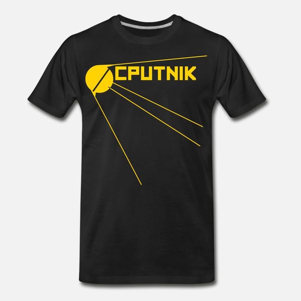 

sputnik t shirt men designs 100% cotton s-xxxl cool fit humor summer style novelty shirt