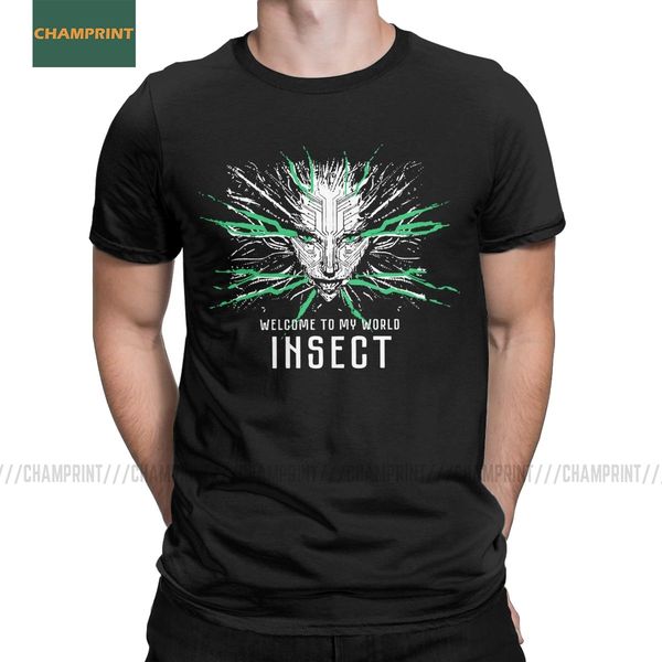 

men's shodan system shock t shirt pc game rpg hacker citadel 100% cotton vintage short sleeve tees 4xl 5xl 6xl t-shirt