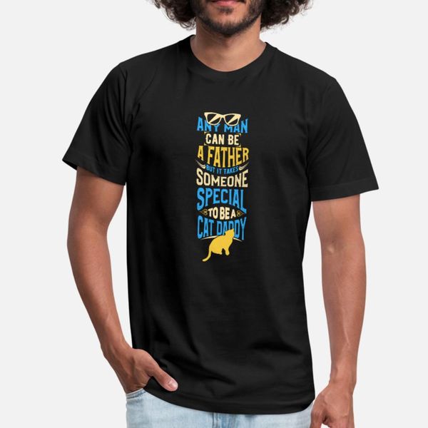 

cat daddy t shirt men character 100% cotton s-xxxl formal fit breathable summer unique shirt