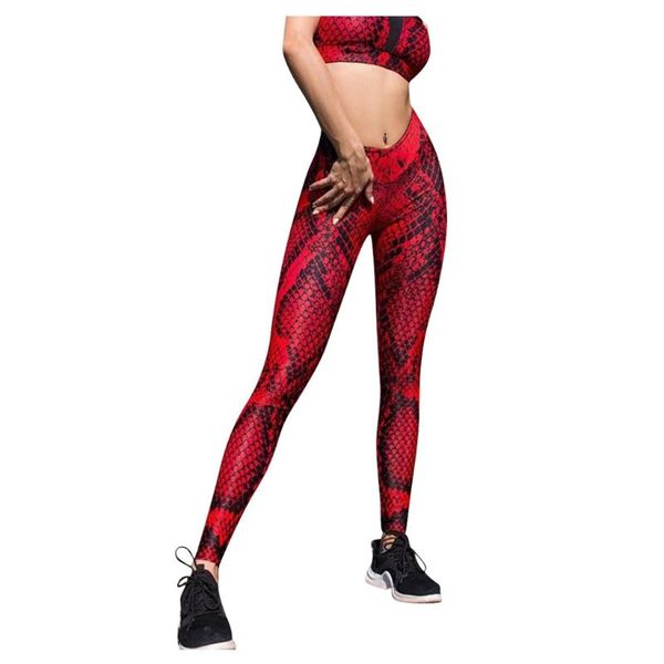 

sagace sportswear women yoga pants high waist yoga print running sports pants exercise tights women for gym sports, White;red