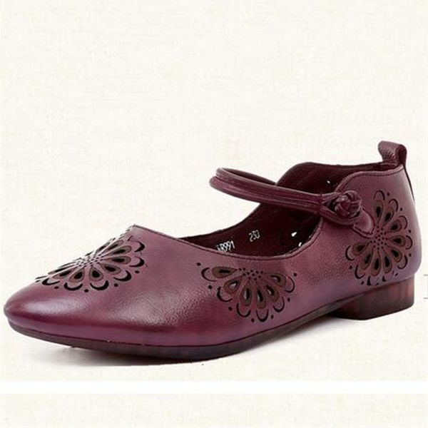 

2020 новой остроконечной весна лето мать обуви elegance comfort soft flat обувь сандалия полой из натуральной кожи плоской, Black