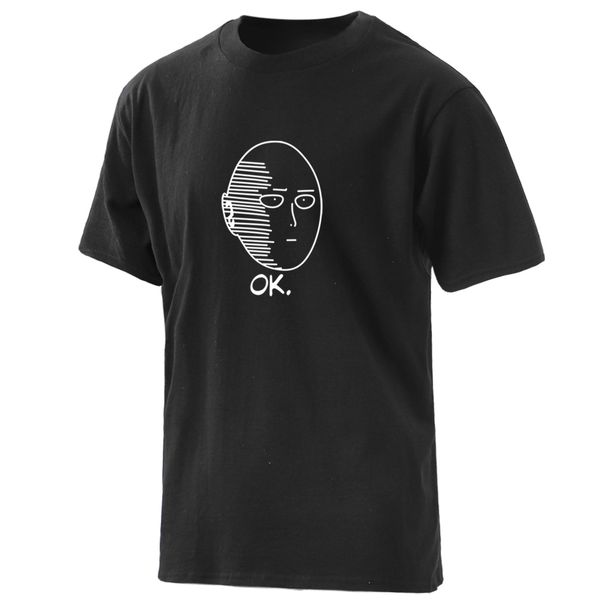 

mens one punch man cartoon t-shirts 100% cotton summer clothing round neck harajuku male casual fashion hip hop camisetas