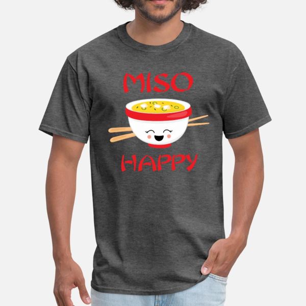 

kawaii мисо счастливая тенниска мужчина customize 100% хлопок s-xxxl trend известных смешной повседневная весна осень природный shirt