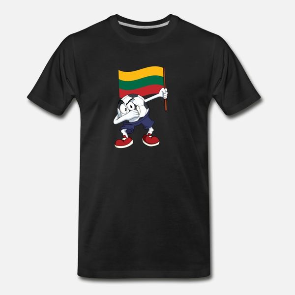 

lithuania dabbing soccer ball t shirt men designer cotton euro size s-3xl family fit new fashion spring autumn vintage shirt
