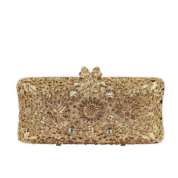 

mini gold evening clutch bag crystal gemstone women shoulder party bag luxury desiger female prom handbags daily purse