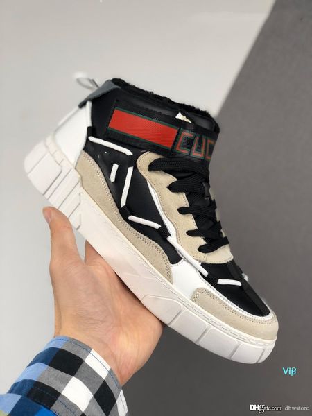 

vip shoes stores high interior plush fashion warm shoes mens women casual sports outdoor luxurious super leathe boots sneakers 36-44, Black