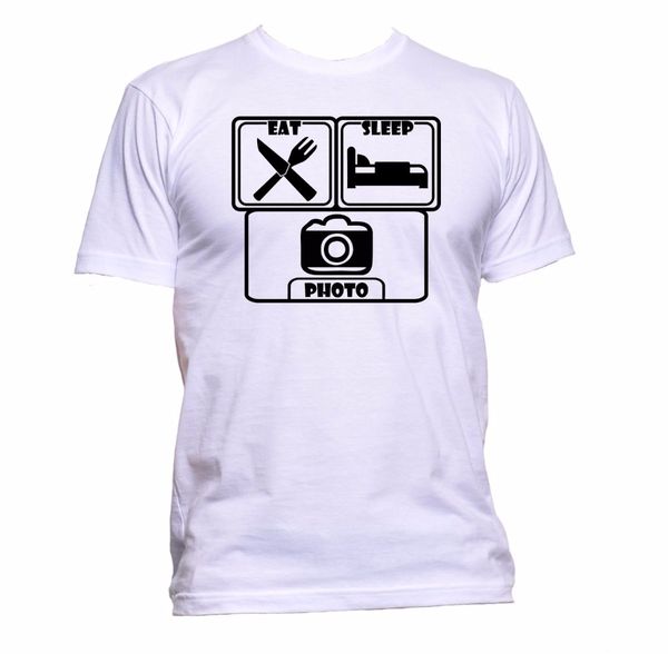 

2019 short sleeve o-neck o-neck cotton comfortable t-shirt eat. sleep. p. premium ringspun nerd t shirts