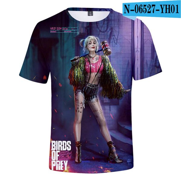 

birds of prey cosplay costume joker suicide squad 2 superhero brand 3d print shirts funny aesthetic graphic men clothing