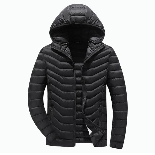 

2020 new casual hooded mens winter coats and jackets, Black