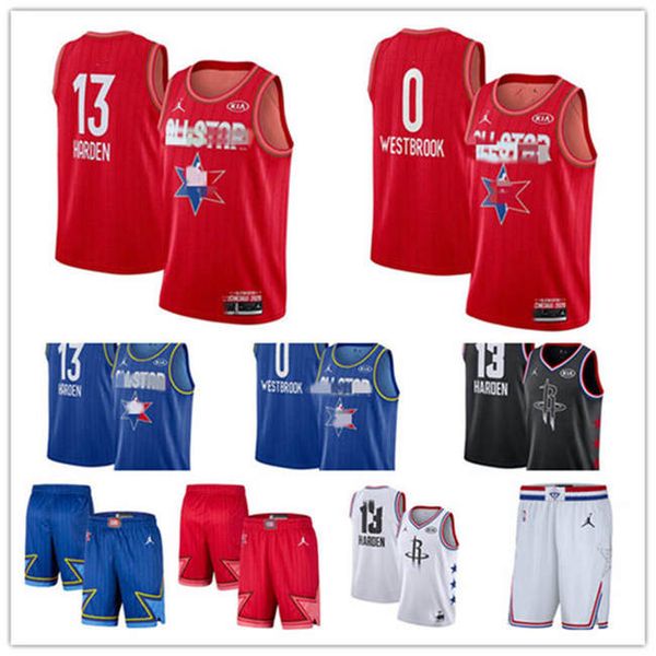 

mens houston james harden russell westbrook 2020 all-star game swingman city rockets swingman jersey basketball jersey 100% stitched, Black