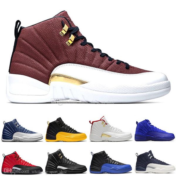 

12 камня синего университета золотого reverse flu game dark concord wntr баскетбол обувь 12s класс 2003 выпускного пакет спортивных кроссово