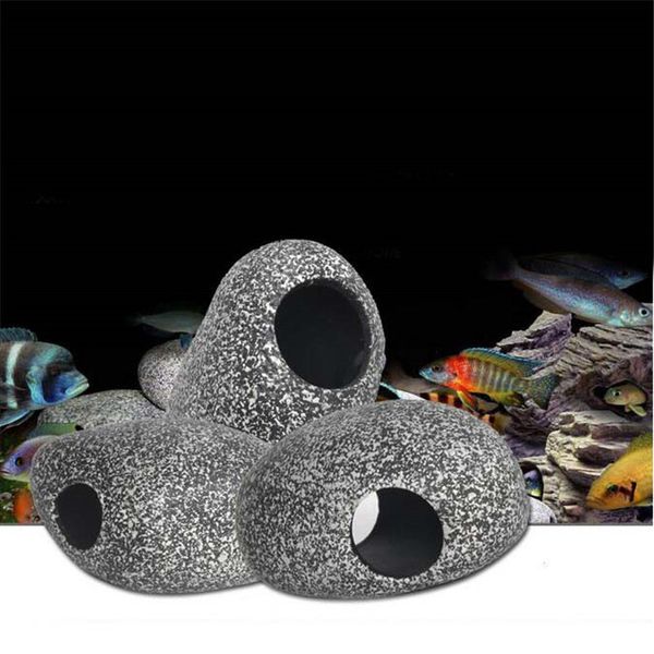 

aquarium cichlid stone ceramic rock cave aquarium fish tank pond shrimp breeding ornament shelter generate decor acc decorative marbles new
