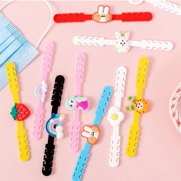 

colorful mask hook prevent ear pulling adjustable mask rope extension buckle mask buckle drop ear strap extension with price