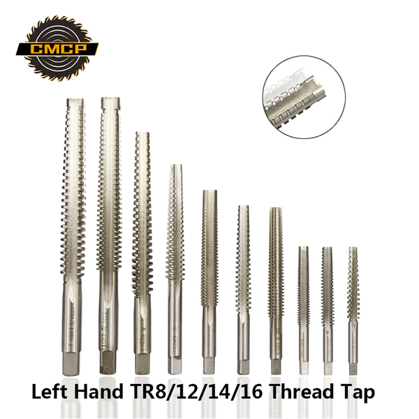 

tr8/10/12/14/16 trapezoidal thread tap hss machine screw tap left hand metric mchine taps screw drill bits
