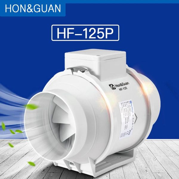 

electric fans hon&guan 5'' silent inline duct fan exhaust hydroponic air blower for home bathroom vent and grow room ventilation;