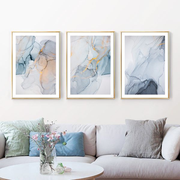 

mondern abstract marble texture posters and prints wall art canvas poster pictures nordic minimalist home decoration