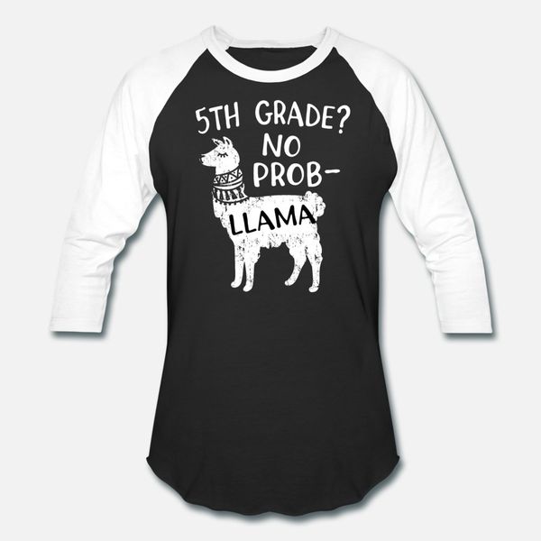 

5th grade no prob llama llama apparel t shirt men knitted 100% cotton euro size s-3xl basic solid cute funny summer novelty shirt