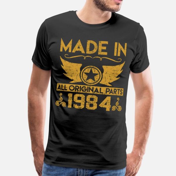 

made in 1984 33.png t shirt men customize 100% cotton s-3xl unique fit comfortable spring slim shirt