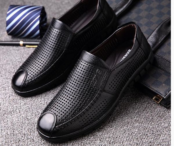 

2020 spring and autumn with new style fashion flat bottom round head men's shoes @jkl67, Black