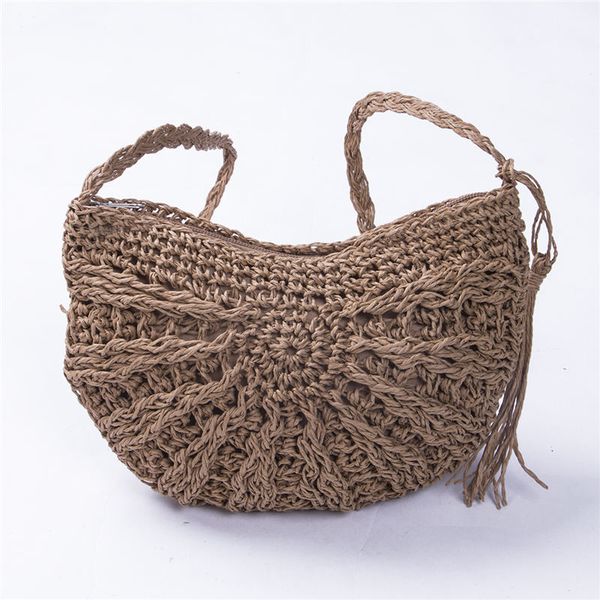 

fashion crossbody bag 2020 boho summer straw woven bag shoulder ladies messenger