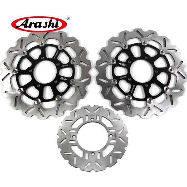 

arashi 1 set for zzr abs 1400 2008-2020 cnc front rear brake discs disks brake rotors zzr1400-abs 2009 2010 2011 2012