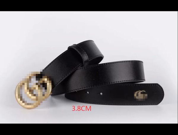 

2020 simple men and women's belts with retro decorative cowhide style web celebrity width of 3.4cm, 3.8cm black belt, Blue;gray