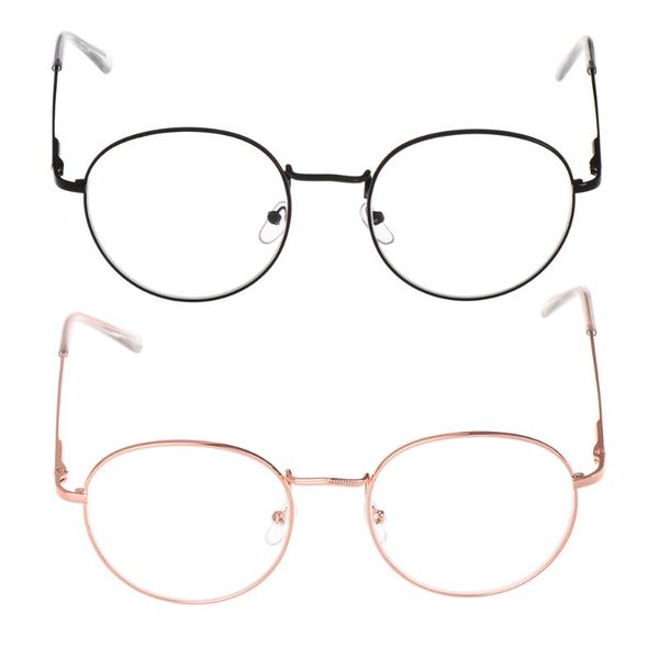

fashion vintage round myopia glasses for women men retro ultra-light metal resin reading glasses vision care -1.00~-4.0 diopter, White;black