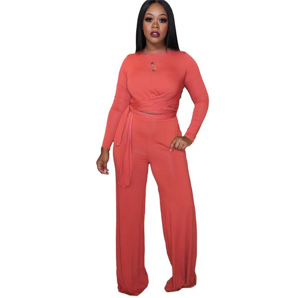 

fashion crew neck womens tracksuits casual soild color womens two piece set slim bandage designer clothing, Gray