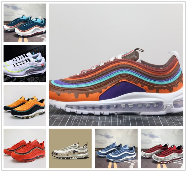 

mens running shoes triple black white volt neon seoul stylist newspaper women sports sneakers runners with box zdt20