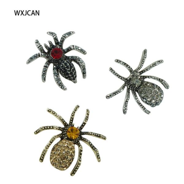 

insect spider brooch punk densely rhinestone luxury jewelry wxjcan, Gray