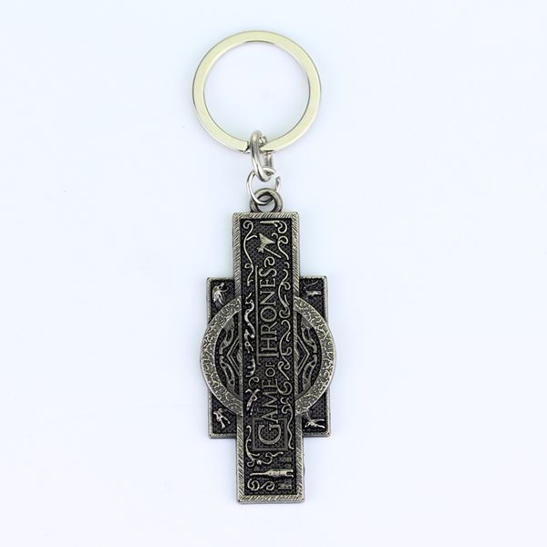 

keychain metal keyring pendant gift for men women jewelry souvenir accessories 2 color choosing, Silver