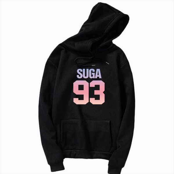 

as sweet as suga crop hoody hoodie fashion fangirl kpop kawaii suga 93 on front jumpers hoody suga hooides, Black