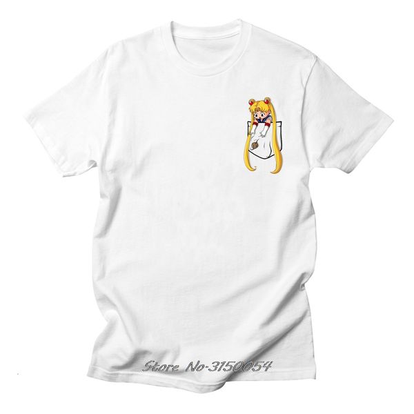 

новый sailor moon tshirts хлопок высокого качества streetwear harajuku дамы футболки топы kawaii мужчины t рубашка аниме хлопок тис